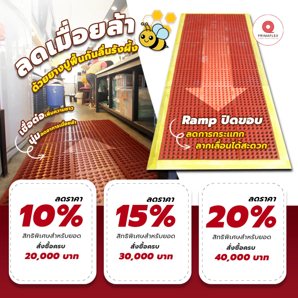 ยางปูพื้นลดเมื่อยรังผึ้งระบายน้ำ the best no.1 - GETFLOORMAT 1 พื้นยางกันลื่นฟิตเนส,พื้นยาง,เเผ่นยางปูพื้น,เเผ่นยางกันลื่น,ยางปูพื้น,เเผ่นยางกันกระเเทก,ยางร้องพื้น,ยางกันลื่น,ยาง,ซื้อยาง