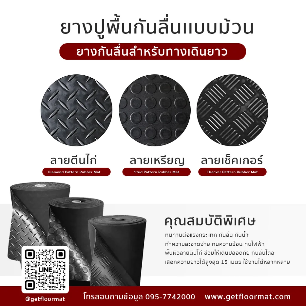มาทำความรู้จักกับ ยางปูพื้น the best No1 ทางเดิน GETFLOORMAT 1 ยางปูพื้น
